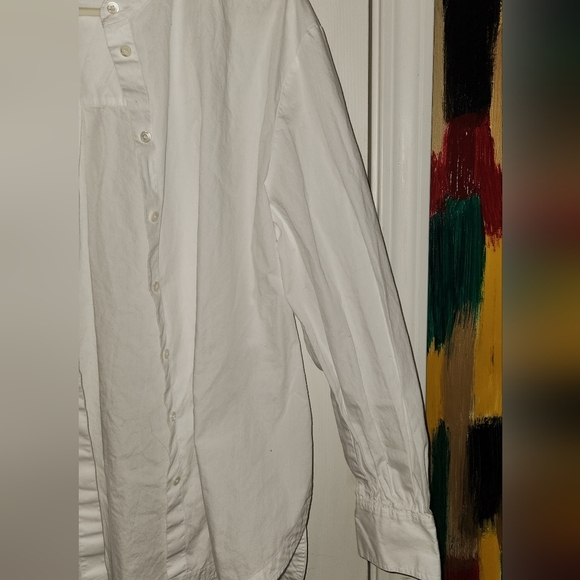 All Saints US 6 White Marcie Button Up Shirt - Picture 2 of 10